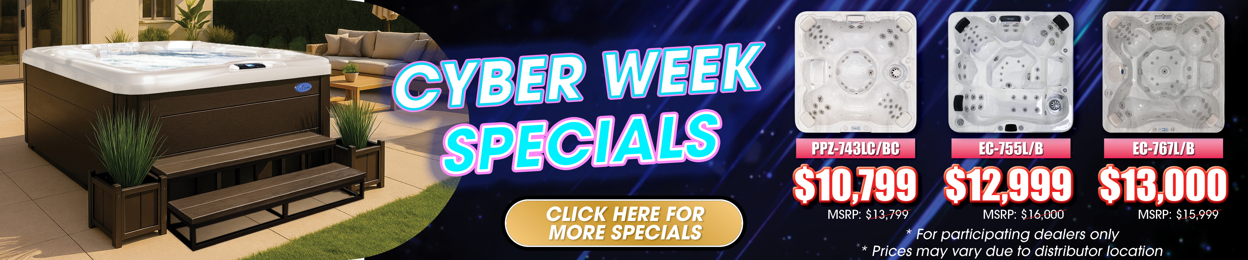 Calspas hot tub being used in a family setting - Abilene